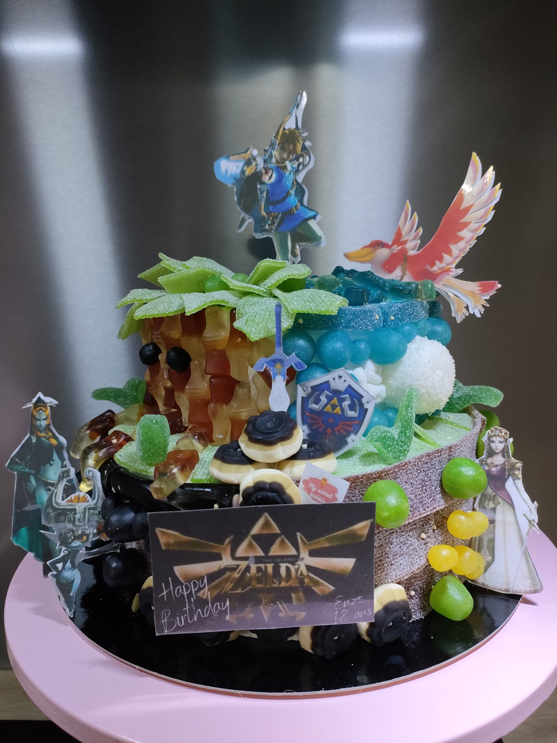 gâteau bonbons zelda